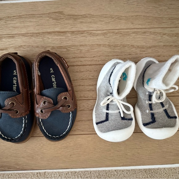 Lot of 2 Baby / Toddler Shoes - loafer and walkers - Sz 5 (6-12 months) - Picture 2 of 3